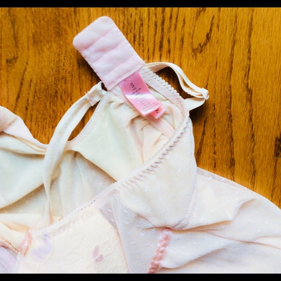 Linea Donatella S bridal lace pink babydoll slip - Picture 4 of 5